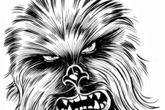 Ken Haeser Remarked Chewbacca Sketch