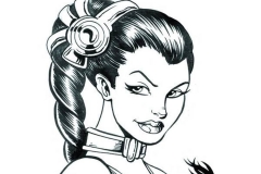 Ken Haeser Remarked Leia Sketch
