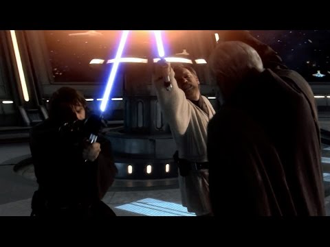 Obi-Wan and Anakin vs Count Dooku - Revenge of the Sith 1