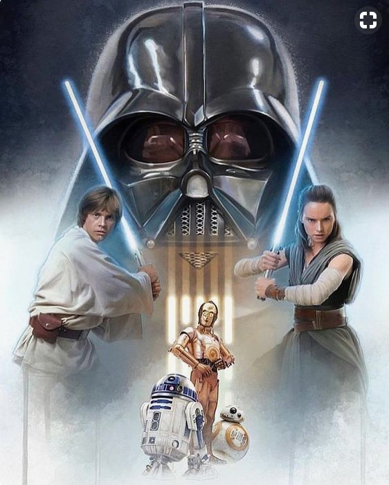 Star Wars Jedi VS Sith Wallpaper (Luke, Rey, Darth Vader). 1