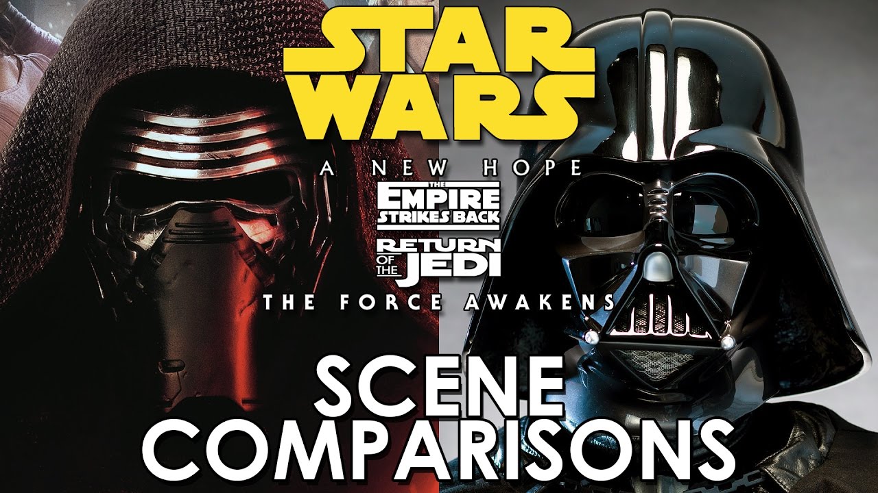 Star Wars: Force Awakens and Original Trilogy - scene comparisons 1