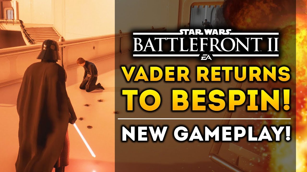 DARTH VADER RETURNS TO BESPIN! Star Wars Battlefront 2 New Heroes vs Villains Gameplay! 1