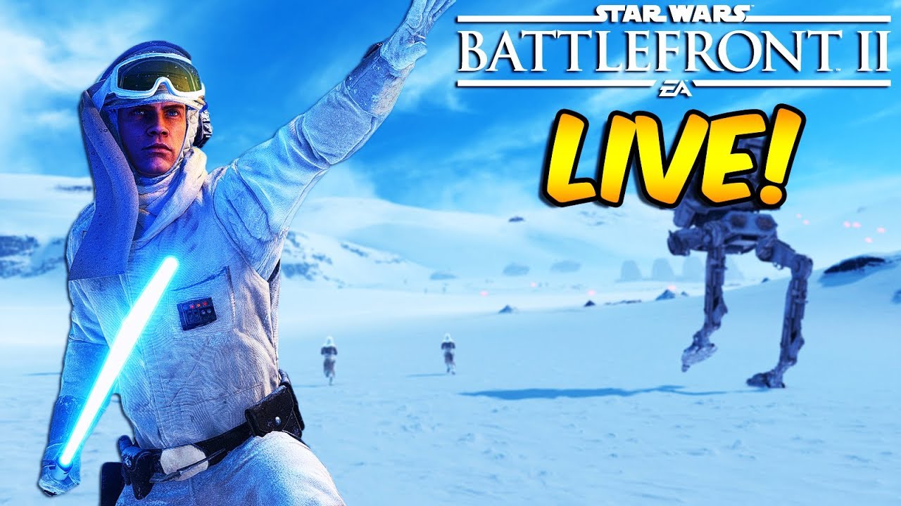 Star Wars Battlefront 2 LIVE - UNLOCKING HOTH LUKE SKYWALKER, DLC Season 2 Talk, Upgraded Heroes! 1