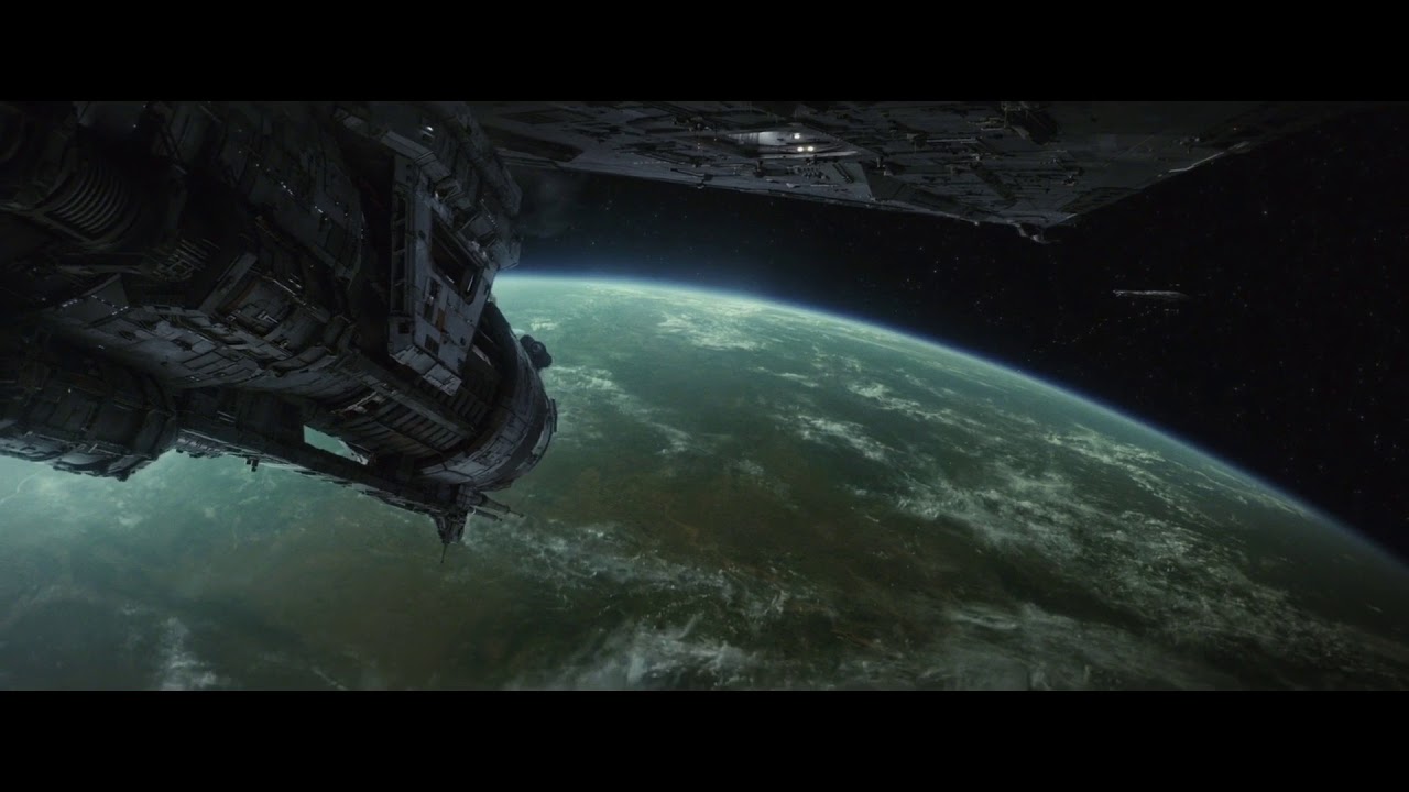 The Last Jedi Opening Scene HD BLURAY Quality - First Order Fleet Arrives 1