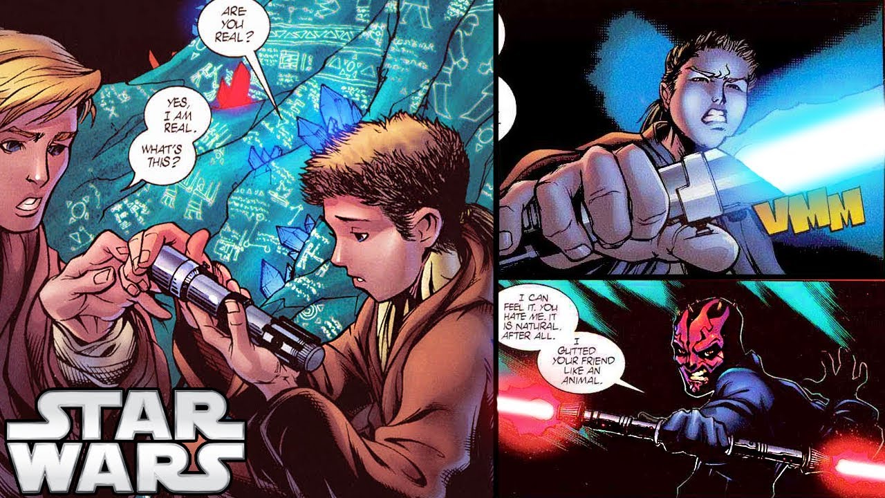 How Anakin BUILT his FIRST Lightsaber (with Darth Maul!) 1