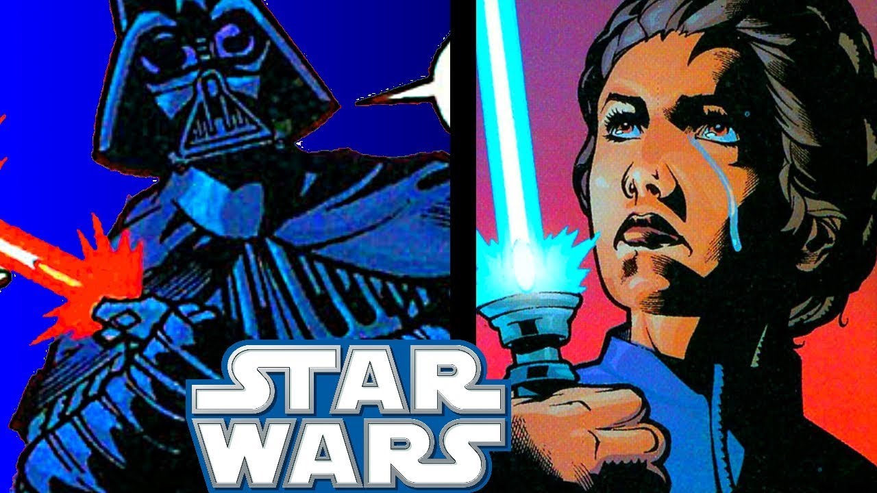Leia ATTACKS Darth Vader With Kenobi's Lightsaber 1