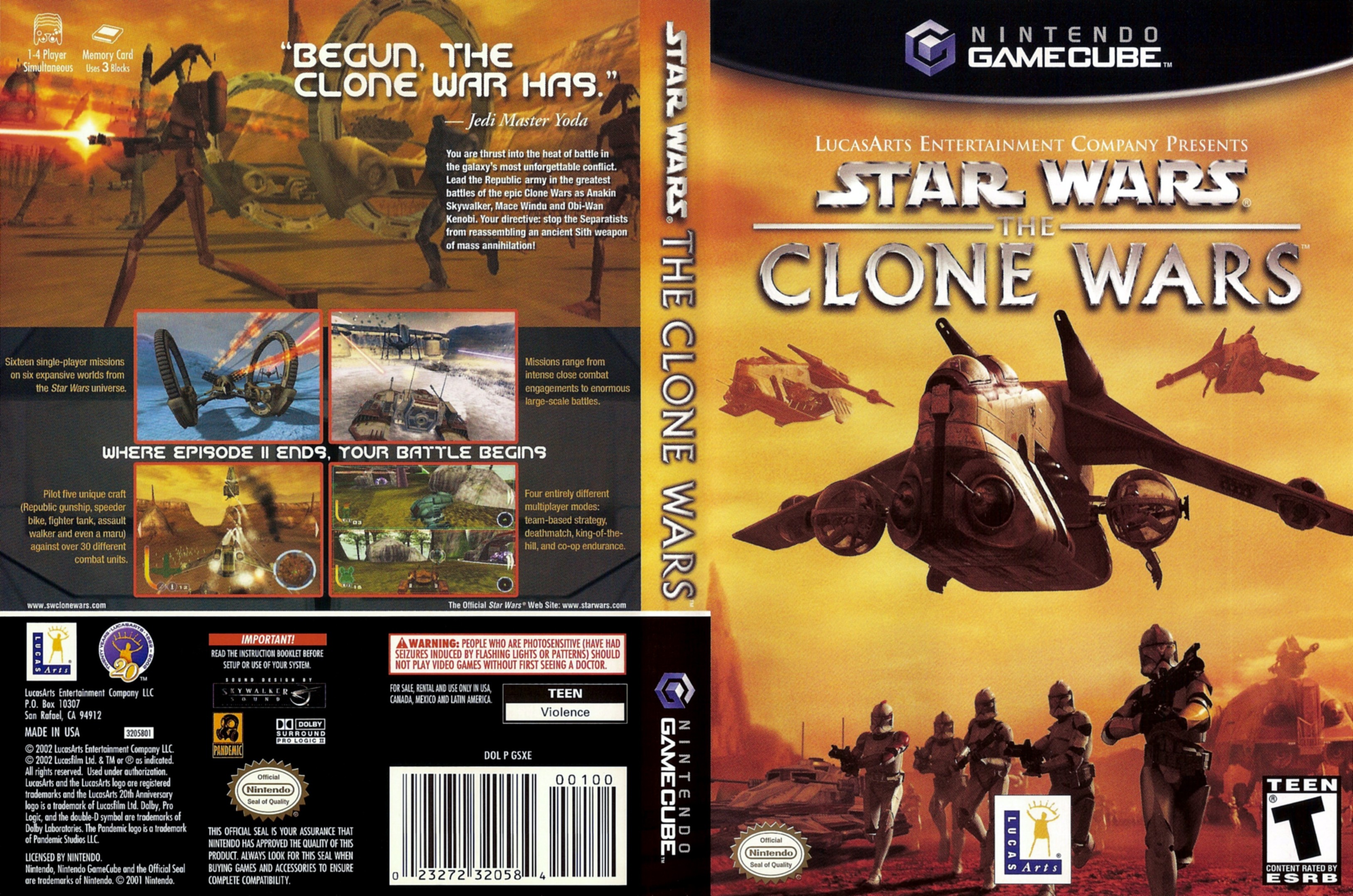 Download Star Wars The Clone Wars (Nintendo GameCube) Emu+Rom. 3