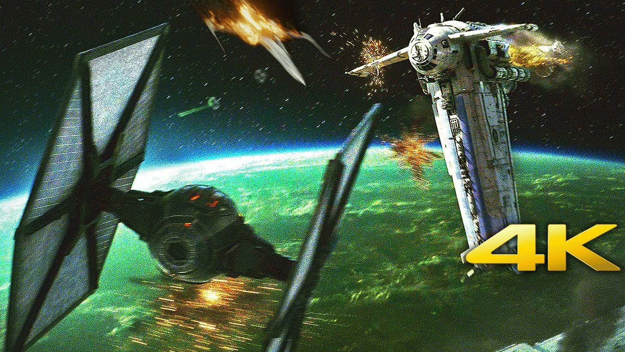 Star Wars: The Last Jedi | Dreadnought Battle - Bomber Scene (4K HD) 1