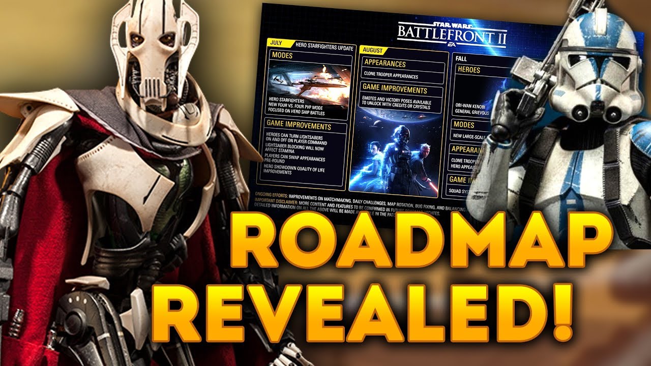 Roadmap Revealed! Clone Trooper Customization, Geonosis, Hero Release Date 1