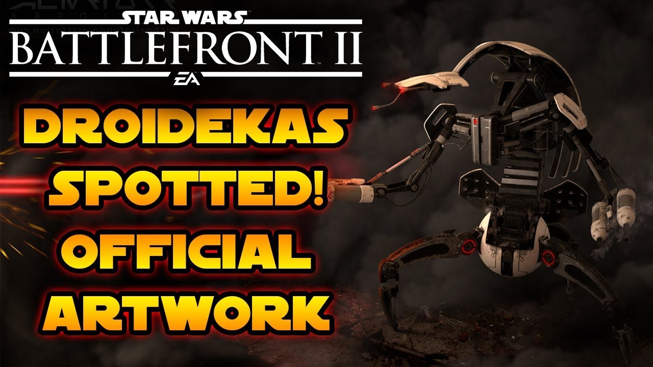 Droidekas Spotted! Official Star Wars Battlefront 2 Artwork Reveals Destroyers! 1
