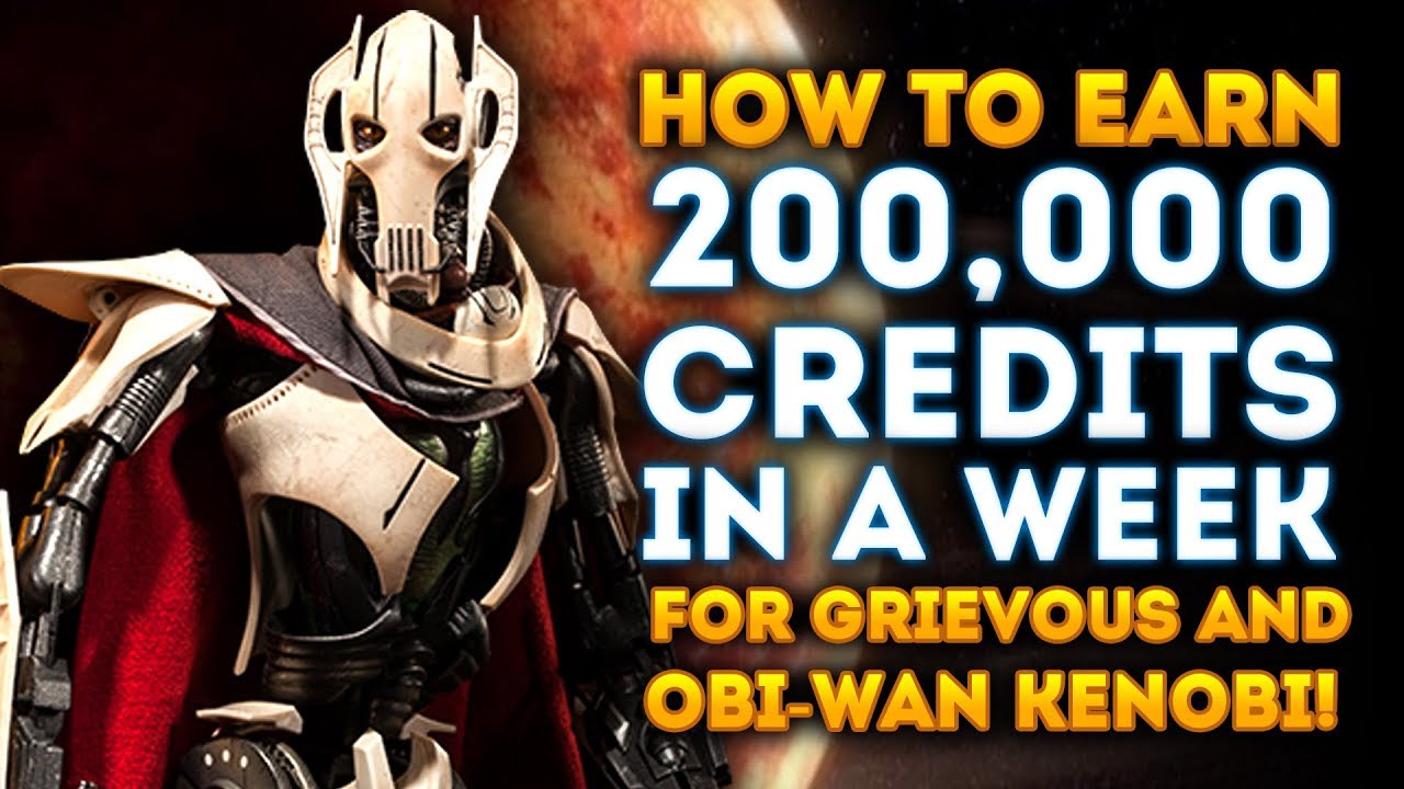 How to Earn 200,000 Credits for Grievous, Obi-Wan Kenobi & Clone Skins! 1