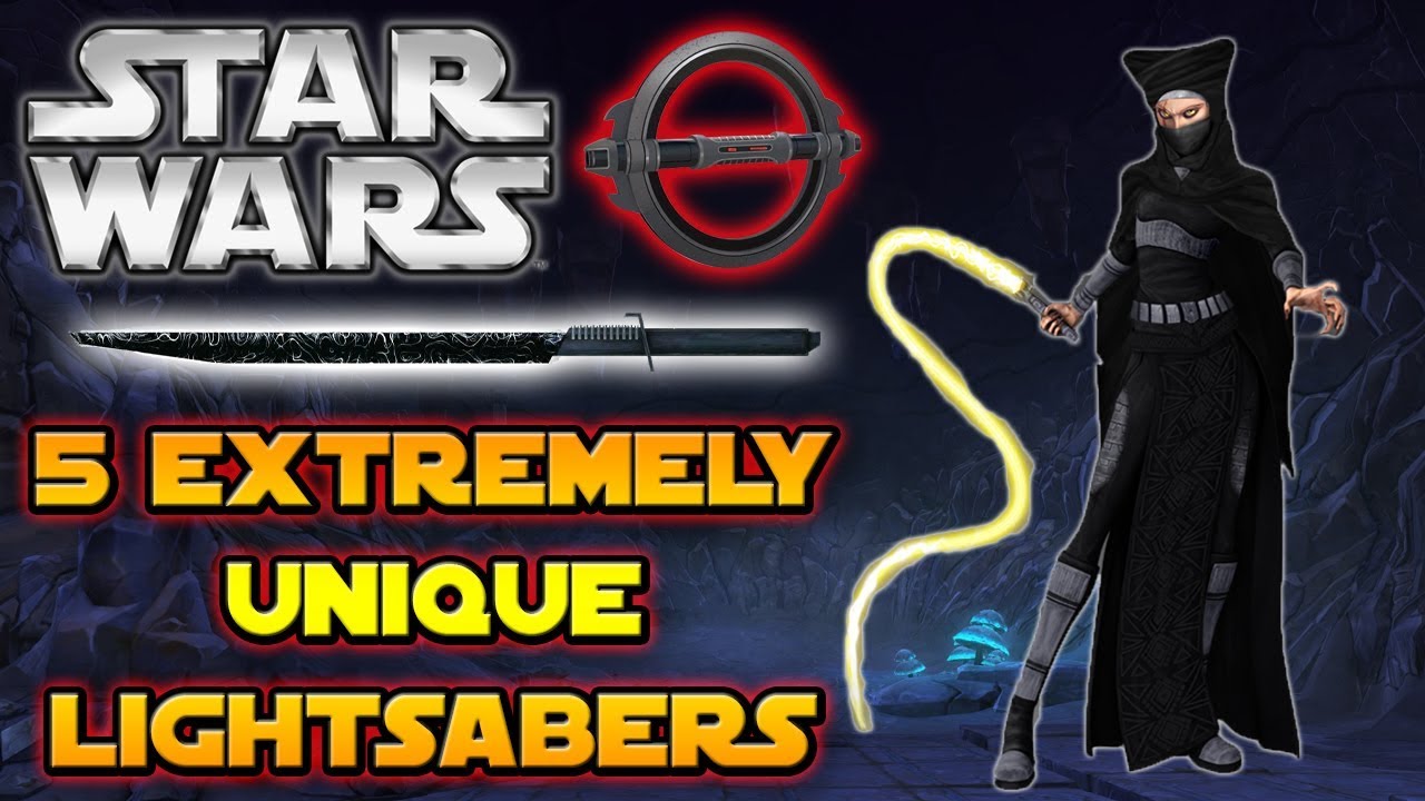 5 Extremely UNIQUE Lightsabers! Star Wars Lore 1