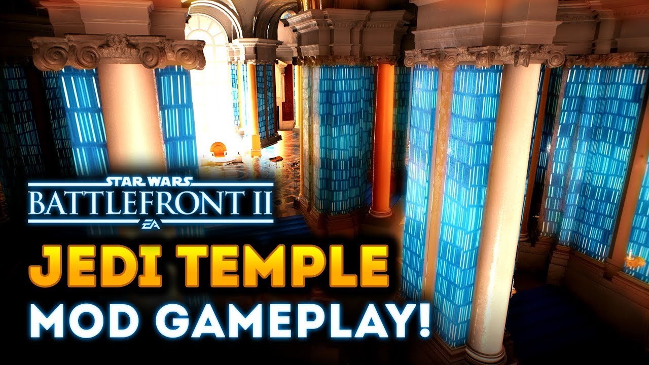 Star Wars Battlefront 2 - Jedi Temple Map Mod Gameplay! Order 66 Mode 1