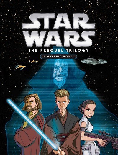 A graphic novel collection that retells The Phantom Menace, Attack of the Clones, and Revenge of the Sith.
