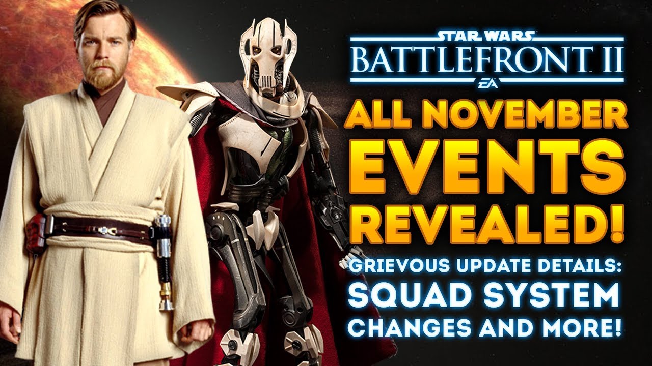 All November Events REVEALED! Squad Changes - Star Wars Battlefront 2 1