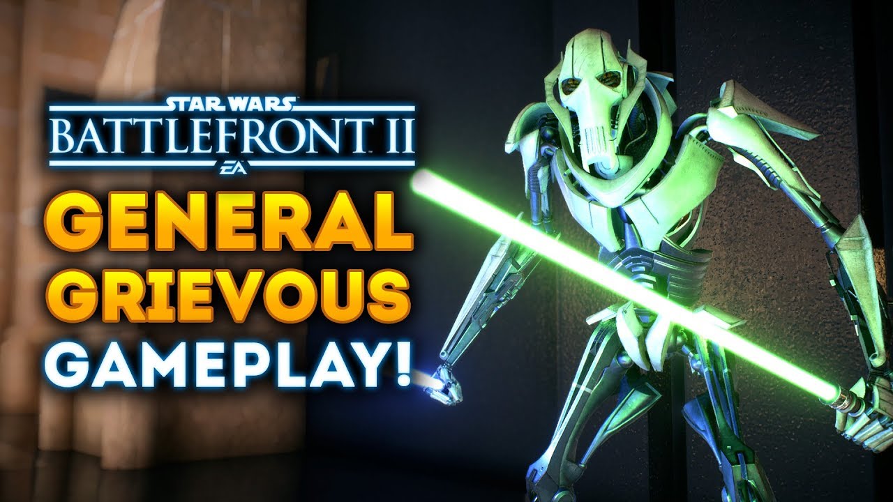 General Grievous NEW GAMEPLAY! All Abilities, Lightsaber Moves! - Star Wars Battlefront 2 1