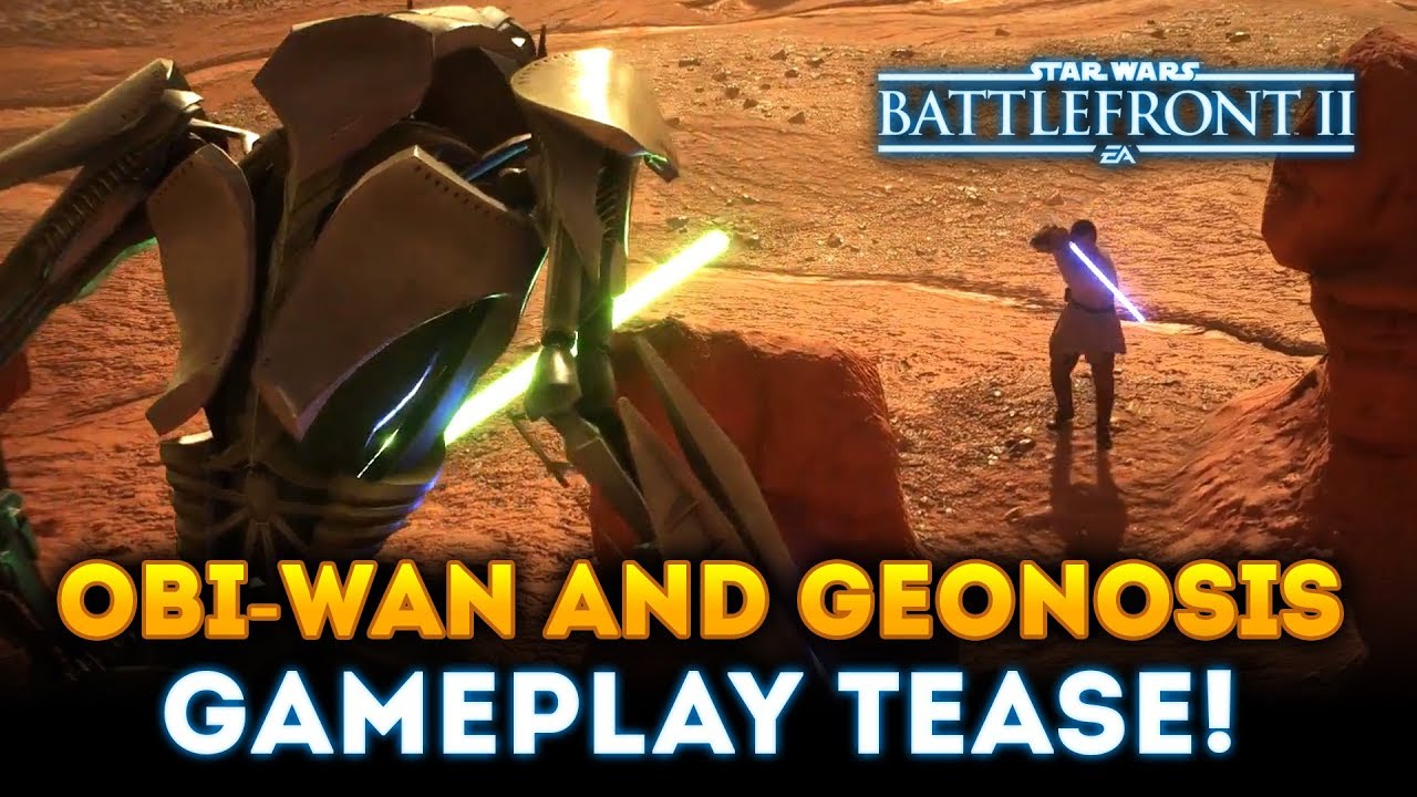 Obi-Wan Kenobi and Geonosis GAMEPLAY TEASE! - Star Wars Battlefront 2 1