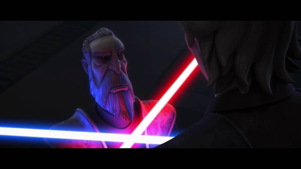 Star Wars The Clone Wars -- Yoda and Anakin VS Sidious and Dooku [720p] 1