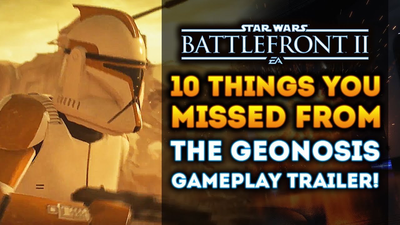 10 Things You Missed from the Geonosis Gameplay Trailer! Battlefront 2 1