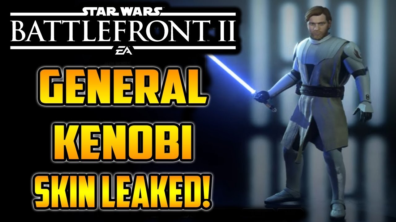 NEW GENERAL KENOBI SKIN LEAKED! Star Wars Battlefront 2 Leak! 1