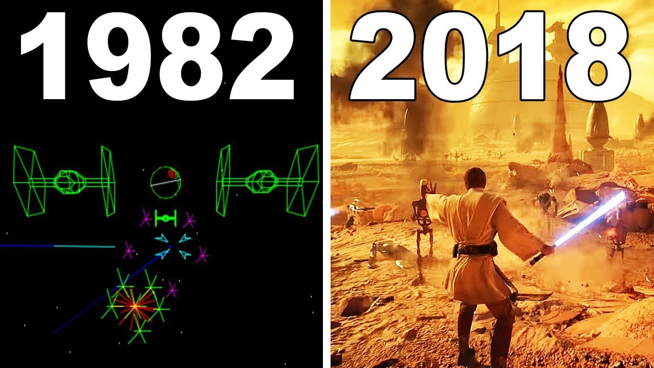 Evolution of Star Wars Games 1982 - 2018 1