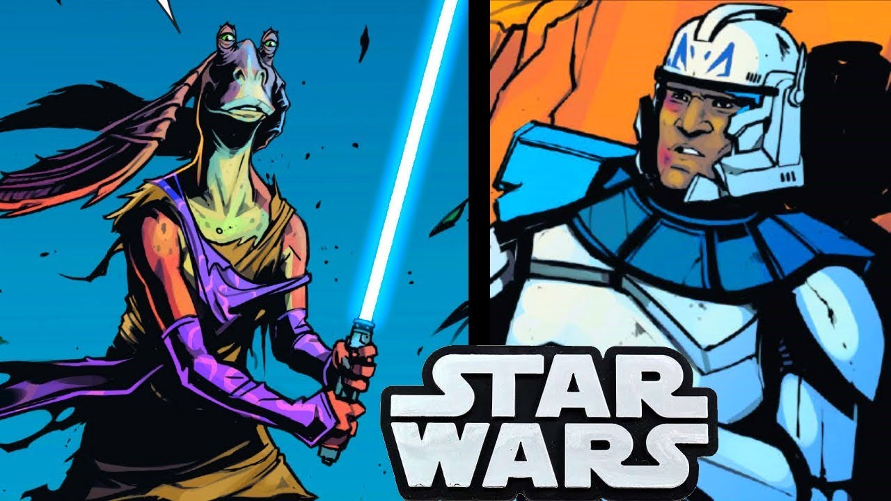 JAR JAR BECOMES A JEDI AND SAVES CAPTAIN REX!!(CANON) 1