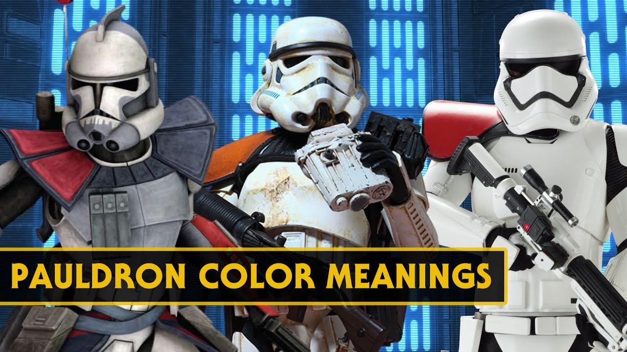 Trooper Pauldron Color Meanings for the Republic, Empire, and First Order 1