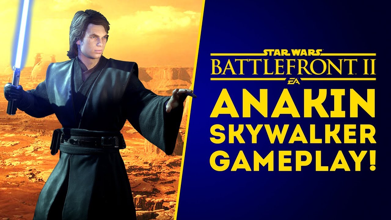 Anakin Skywalker Gameplay! Abilities, Victory Poses! - Star Wars Battlefront II 1