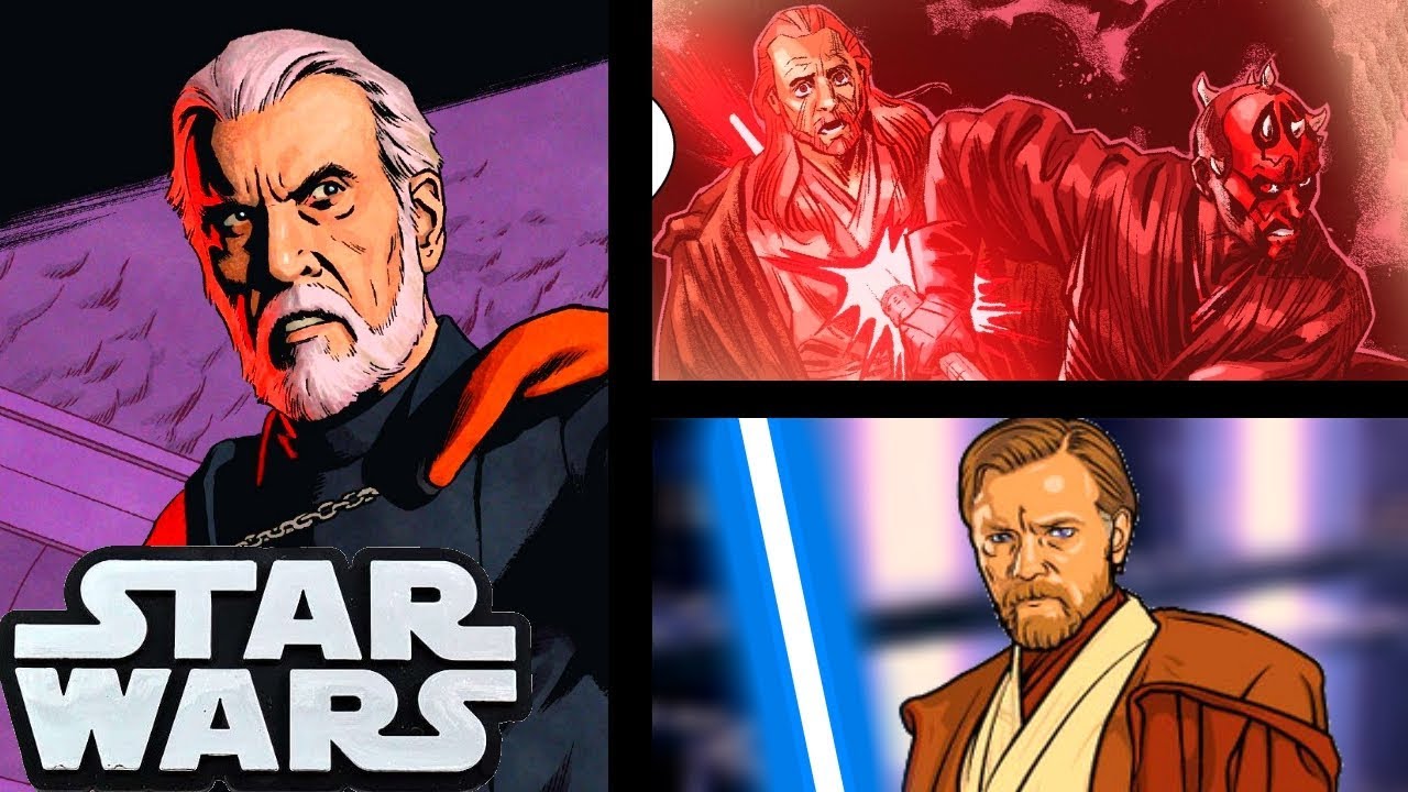 COUNT DOOKU BLAMES OBI-WAN FOR QUI-GON'S DEATH!!(CANON) 1