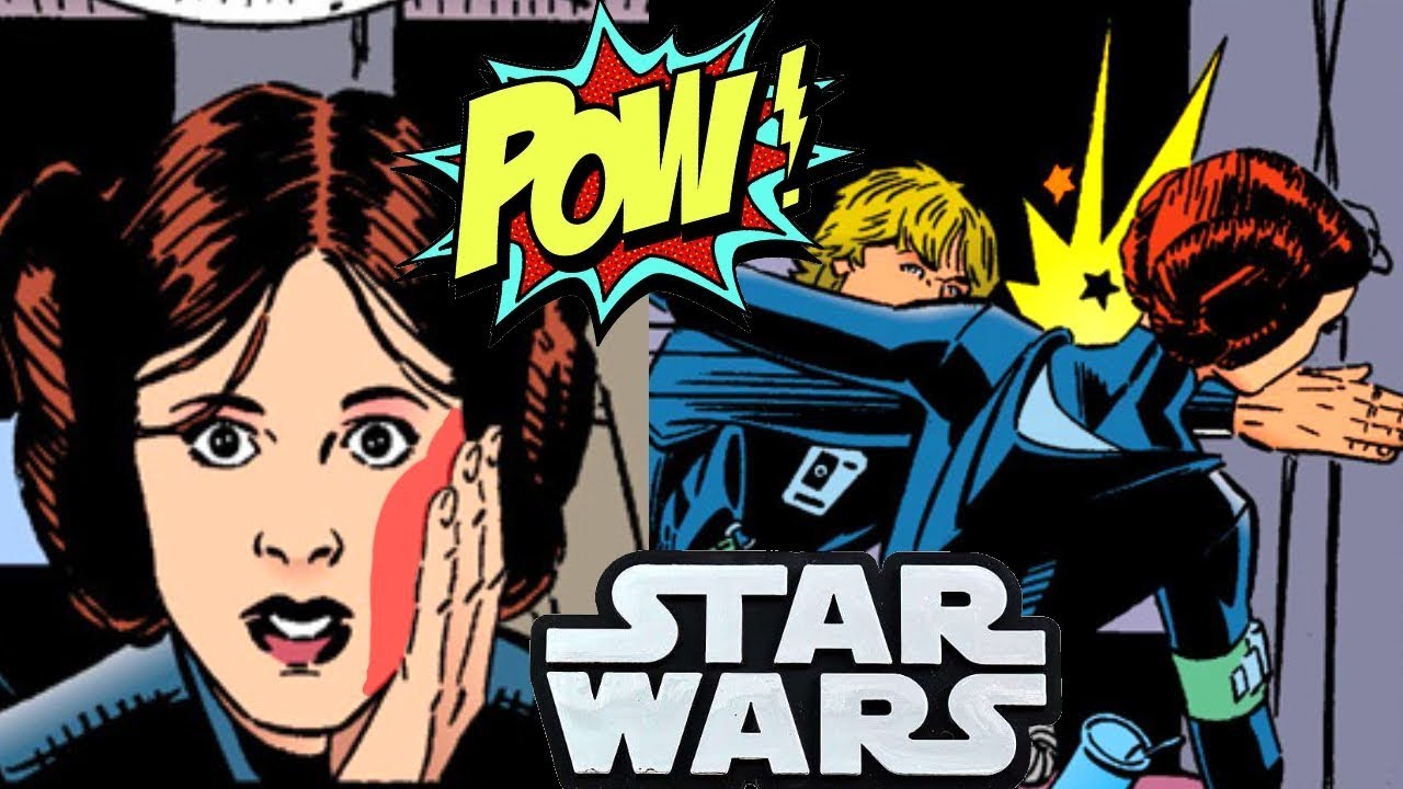 WHEN LUKE SLAPPED THE HELL OUTTA LEIA!! - Star Wars Comics Explained 1