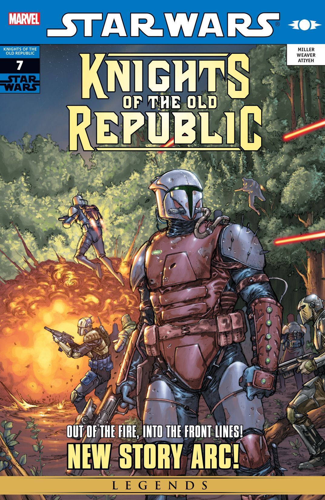 The wildest adventure in the ancient history of Star Wars gets wilder in a brand-new story arc featuring the most feared warriors in the galaxy, the Mandalorians! Leaving the treacherous streets of Taris behind them, fugitive Padawan Zayne Carrick and the rag-tag crew of the Last Resort, cook up a scheme to pilfer much needed supplies from an unsuspecting bunch of miserly miners. Unfortunately, any attempts at avoiding attention are for naught when the group finds they've landed themselves smack dab in the middle of the Republic and Mandalorian conflict!