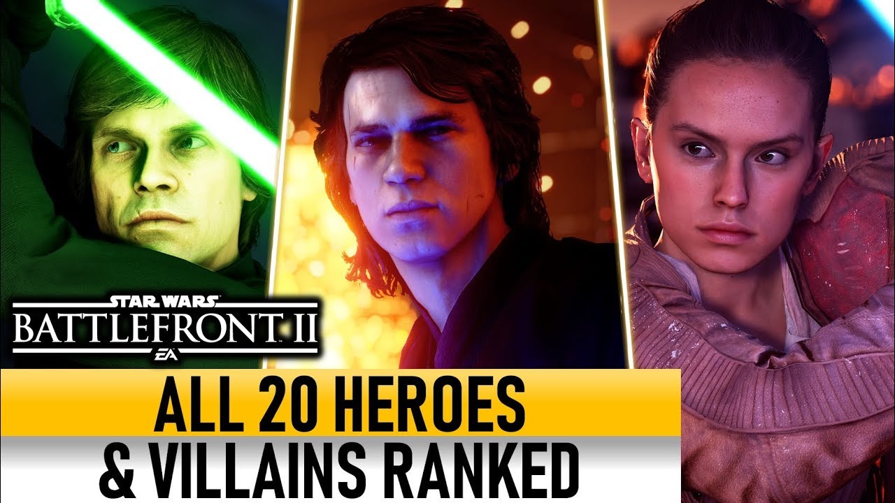 ALL 20 HEROES & VILLAINS RANKED! - Star Wars Battlefront II 1