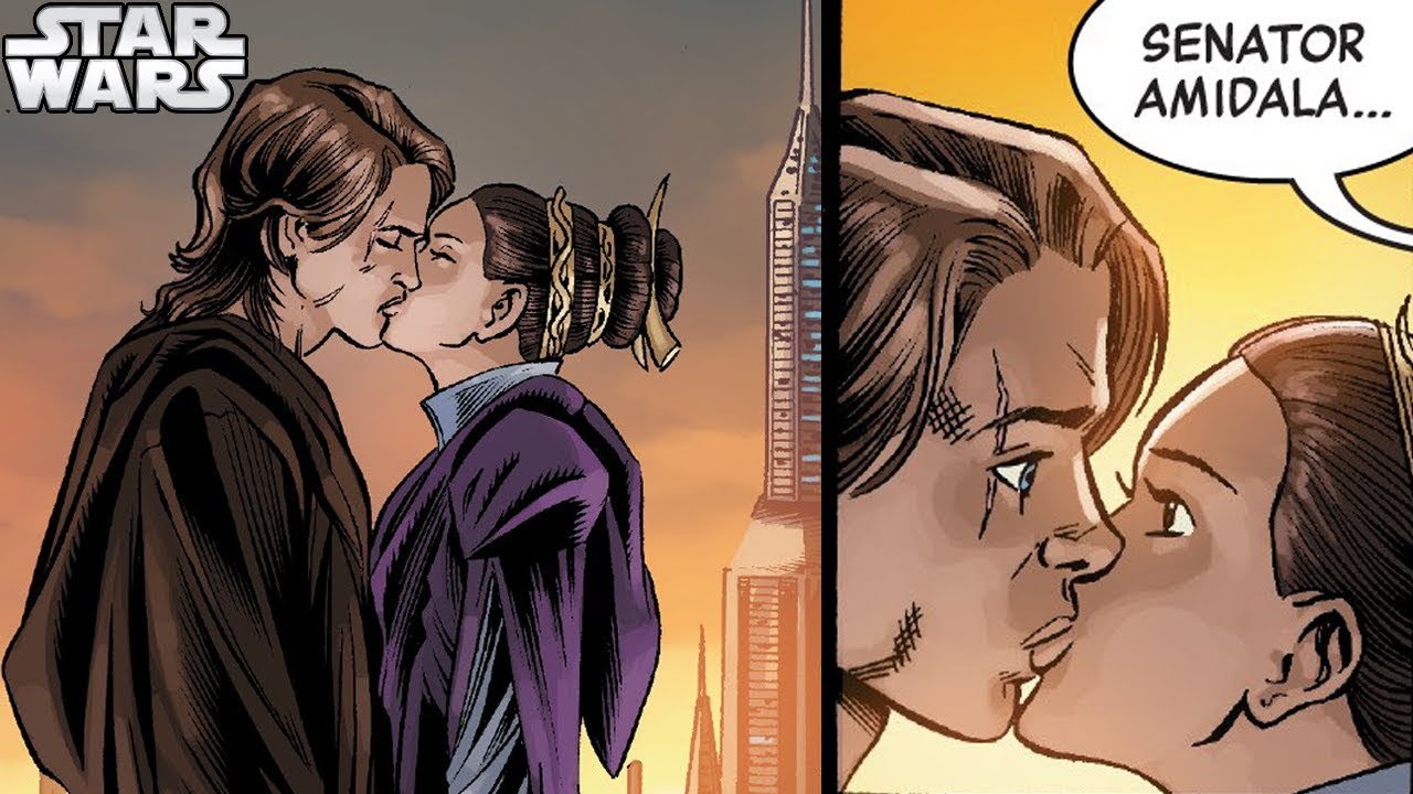 ANAKIN AND PADME CAUGHT KISSING (CANON) - Star Wars Comics 1