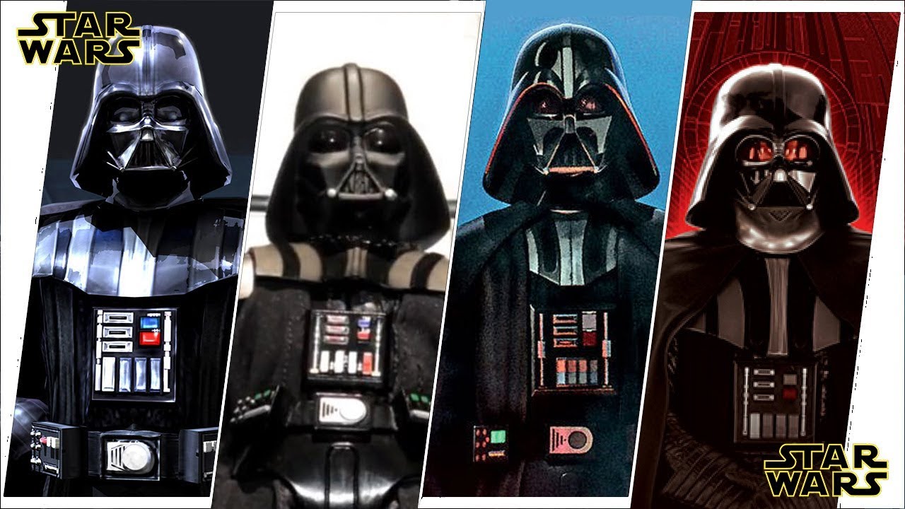 Darth Vader (Anakin Skywalker) Evolution in Movies, Cartoons & TV. 1