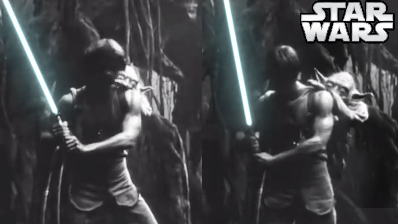 Major Deleted Scene Yoda and Luke Lightsaber Training We Never Saw 1