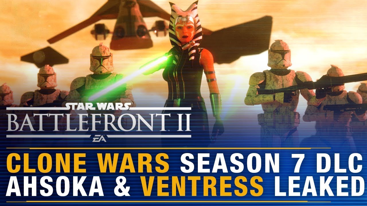 Ahsoka & Ventress Leaked! Clone Wars Season 7 DLC Tie-ins | Battlefront II 1