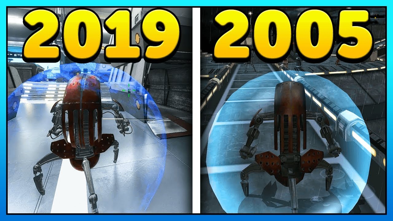 Droideka 2019 vs 2005 Gameplay Comparison - Star Wars Battlefront 2 1