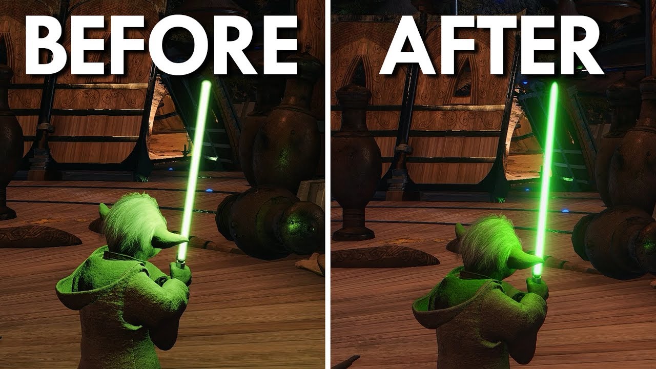 Battlefront II - Lightsaber FX Update | Before & After 1