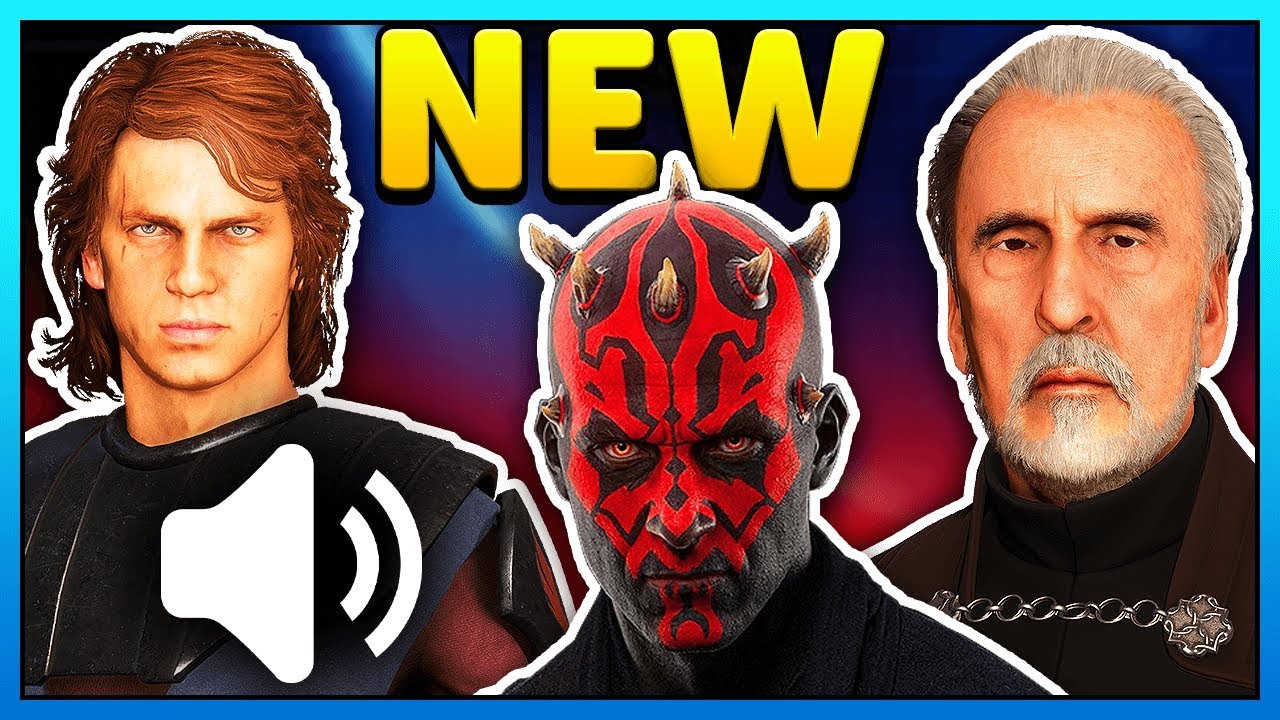 NEW Anakin, Maul, Dooku Voice Lines - Star Wars Battlefront 2 News 1