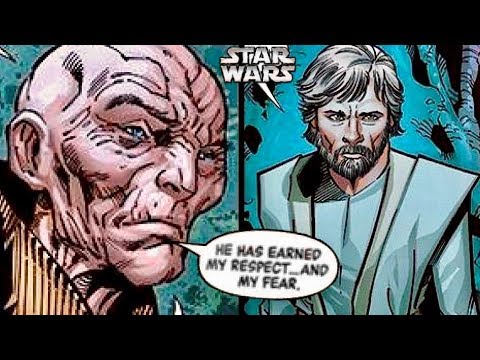 Why Snoke Told Kylo Ren he Respected and Feared Luke Skywalker - Snoke Comic 1