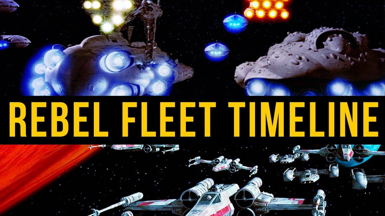 Rebel Alliance Fleet COMPLETE Buildup 18 BBY-4ABY - Star Wars Ships 1
