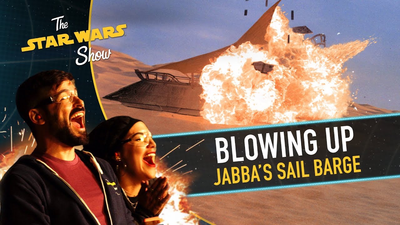 Blowing Up Jabba's Sail Barge | The Star Wars Show 1