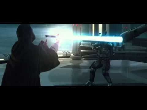 Star Wars Attack of the Clones - Obi-Wan VS Jango Fett (1080p) 1