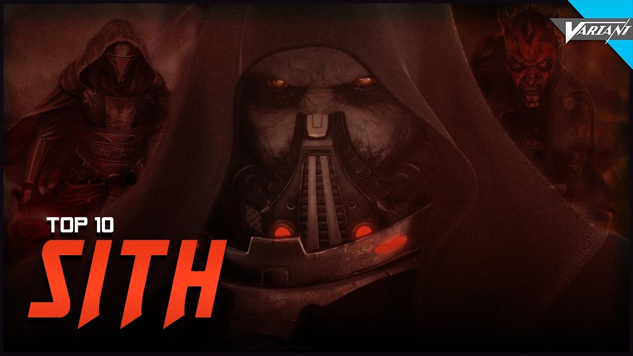 Top 10 Sith Lords! 1