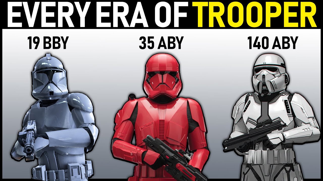 EVERY Era of Clone AND Stormtrooper (Legends and Canon) 1