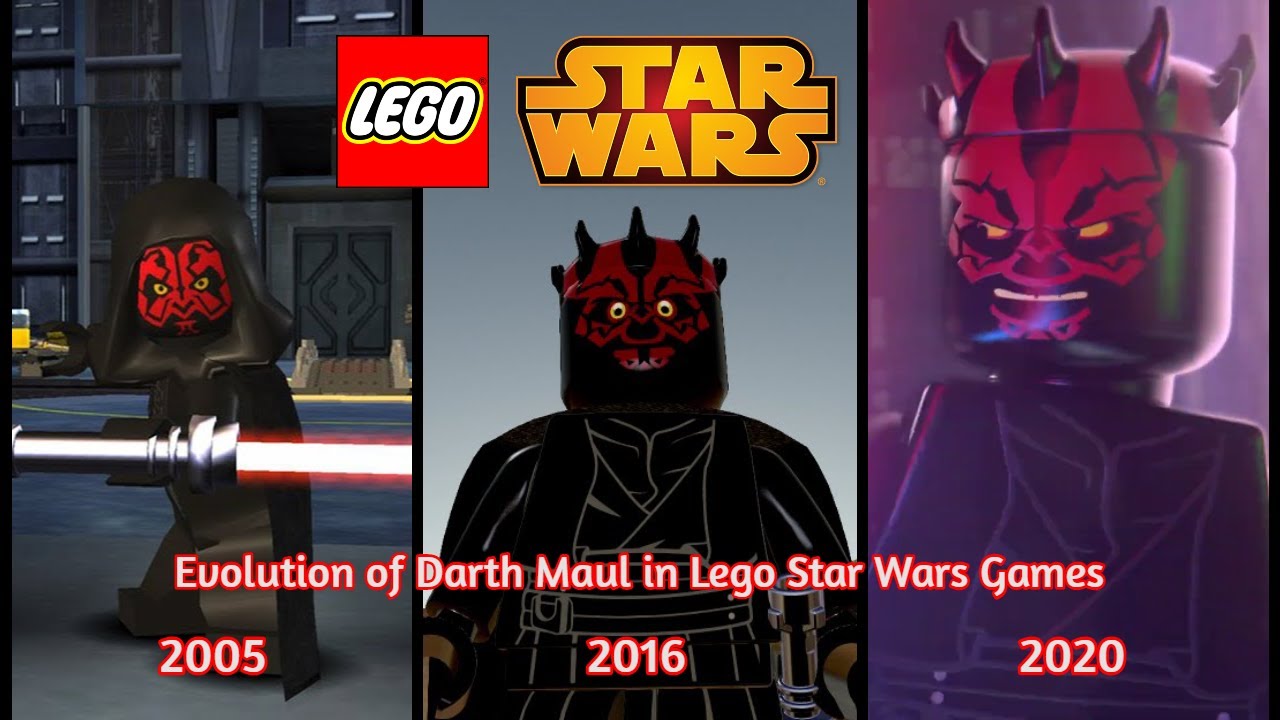 Evolution of Darth Maul in Lego Star Wars Games (2005-2020) 1