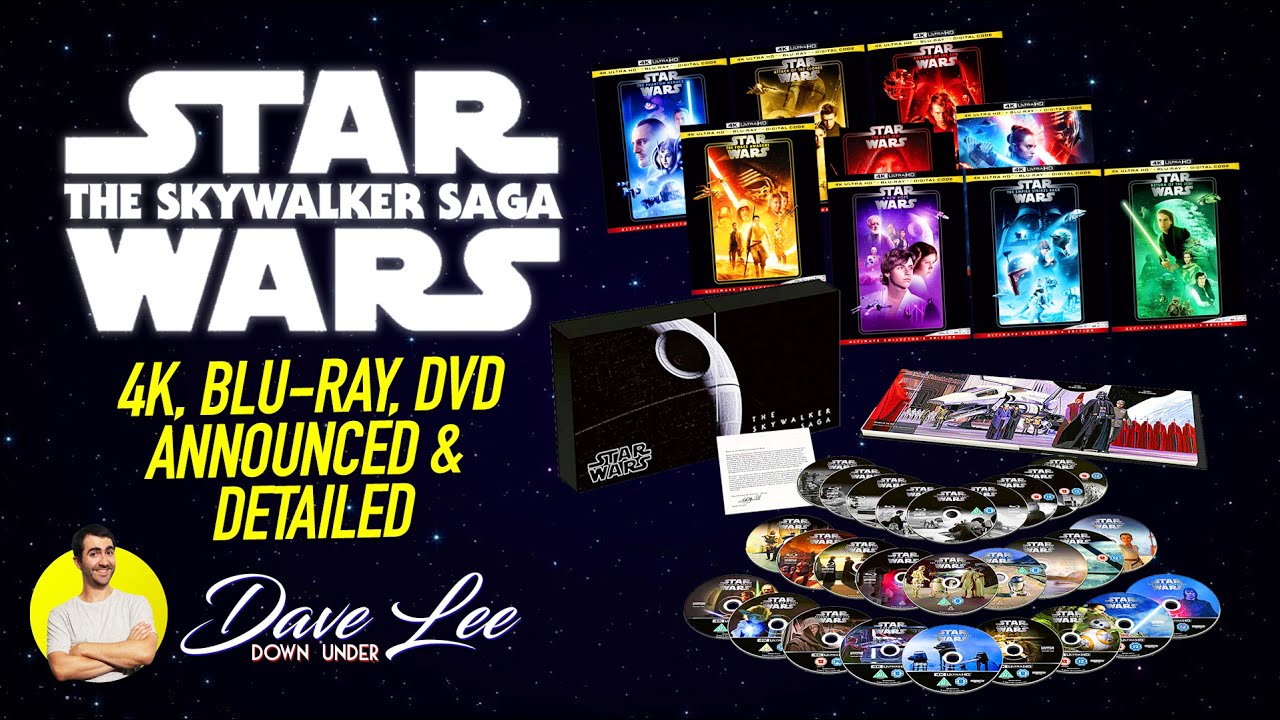 Star Wars: The Skywalker Saga - 4K, Blu-Ray, DVD BOX SET 1