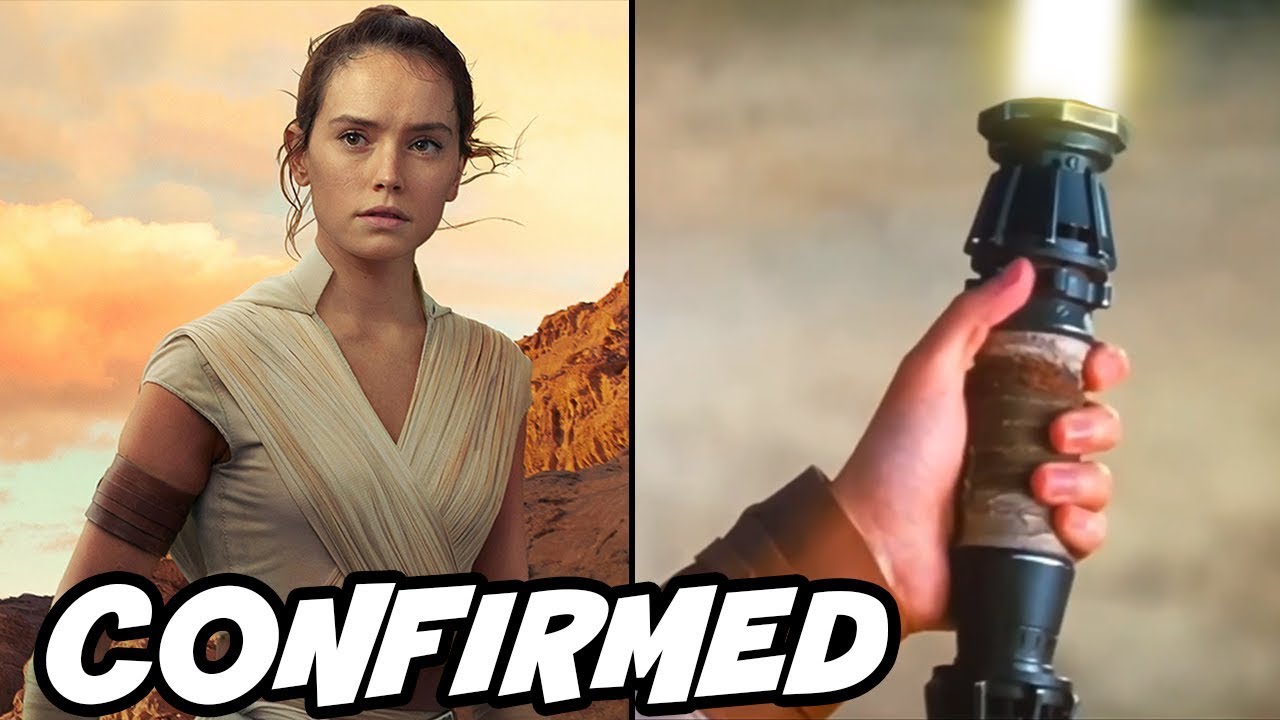 Rey's Yellow Lightsaber: Not a double blade Confirmed 1