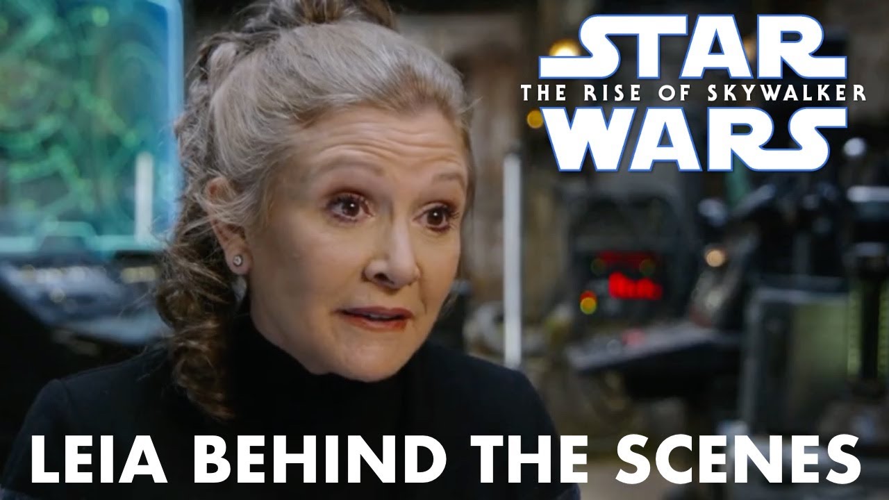 Star Wars The Rise of Skywalker Leia Behind the Scenes 1