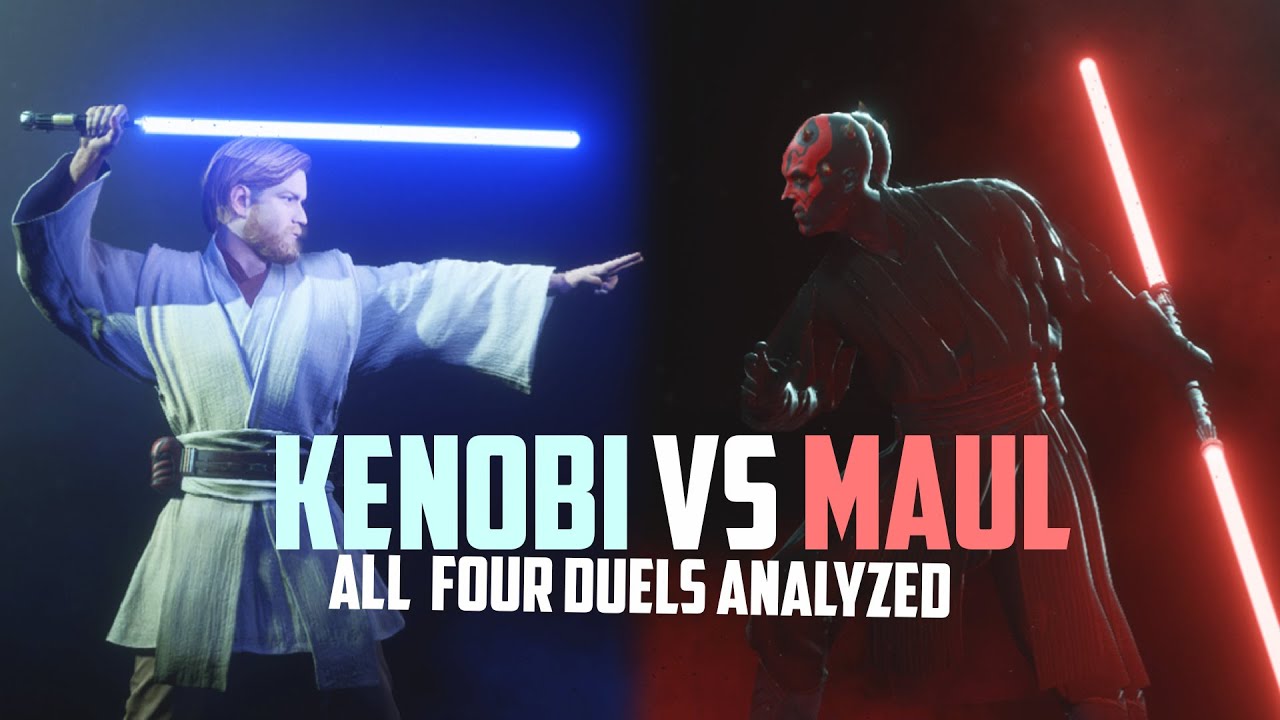 The Evolution of Obi Wan Kenobi VS Maul Lightsaber Duels 1